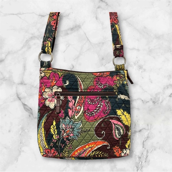 Vera Bradley Hipster Crossbody Bag Medium Floral Print Multicolor - Picture 3 of 4